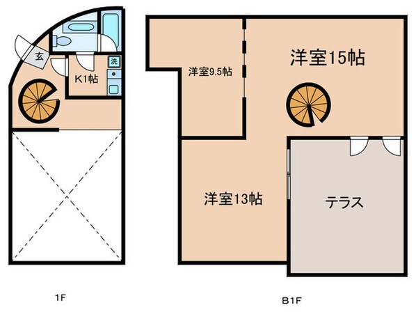 アレイYUの物件間取画像